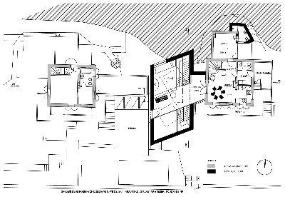 Spojení rodinných domů a vstupní objekt Hradištko